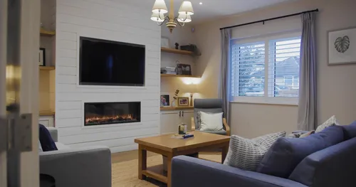 Living room in a new build house